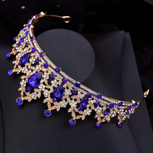 Elegant Vintage Crystal Tiara for Weddings and Pageants - Royal Bridal Crown Hair Accessory